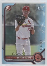 2022 Bowman Draft Sky Blue 449/499 Brycen Mautz #BD-124 0l2