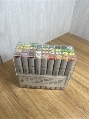 Copic Sketch MarkersPack Of 36 Shades Of Orange& Green Pre Owned See Pics Number