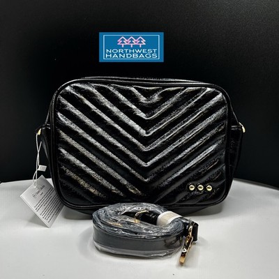 COCO QUILTED CAMERA CROSSBODY BAG PURSE BLACK PRETTY SIMPLE NWT