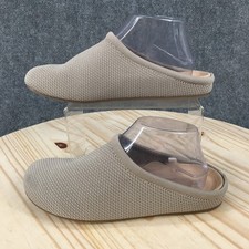 Universal Thread Lara Mule Slippers Womens 8 Clogs Comfort Slip On Knit Beige
