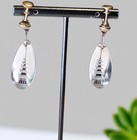 Vintage Japanese Pagoda Crystal Earrings Intaglio Screw Back Drop Earrings — photo 4