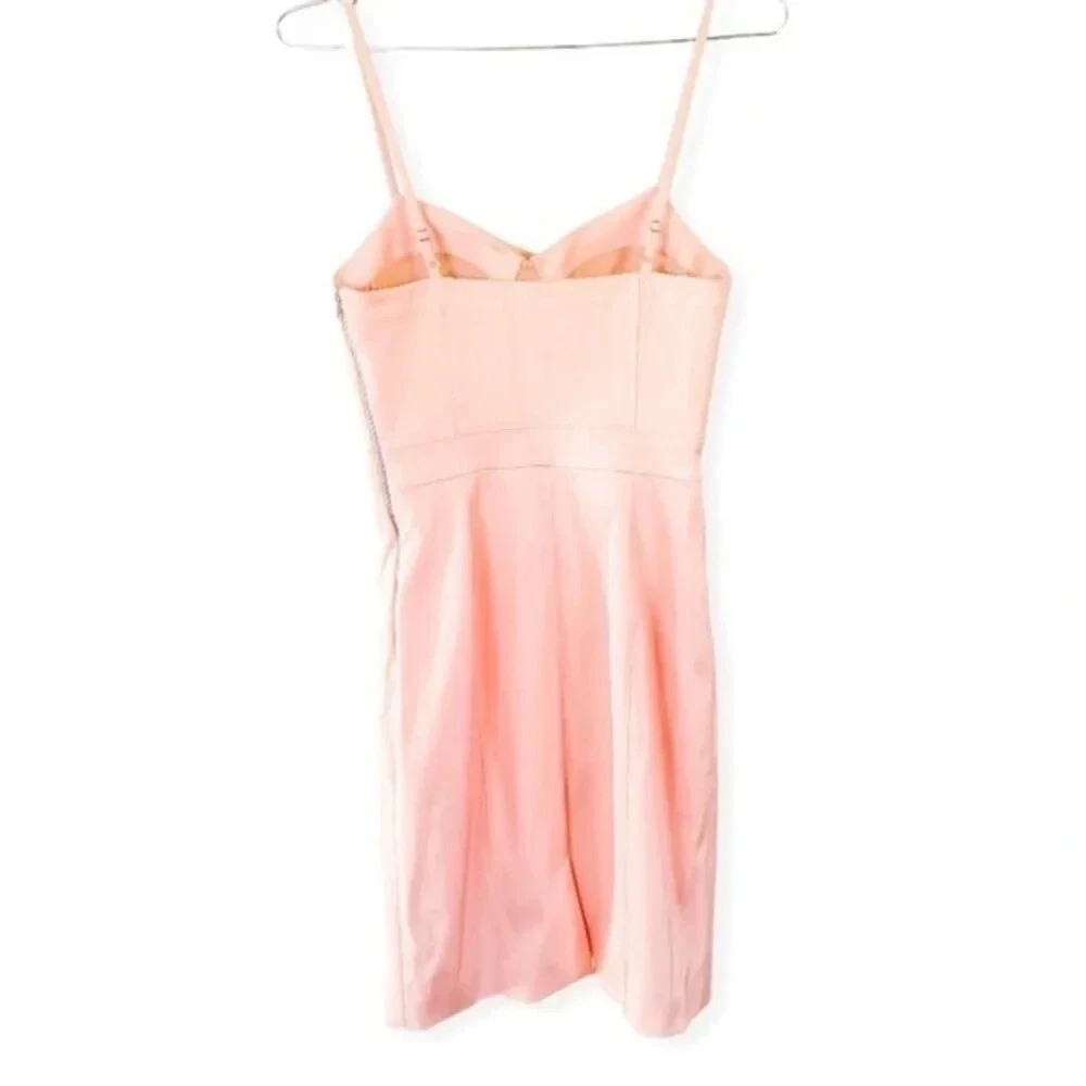 Abito corsetto bustier Alexander Wang rosa chiaro pannello rete‎ in nettare taglia 0 nuovo senza etichette