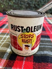 Vintage. Rustoleum Pint. 769 Damp-Proof Red Primer. Full