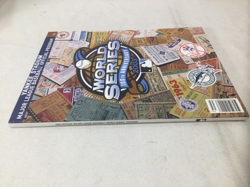 2003 World Series Program Magazine Display New York Yankees vs Florida Marlins - Picture 3 of 4