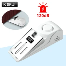 Security Door Stop Alarm 120DB Hotel Home Portable Security Safety Tools White