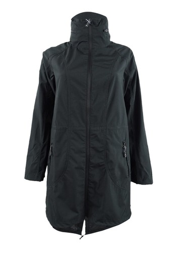 Hooded Cinched-Waist Anorak Raincoat | eBay