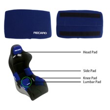 X1 Jdm Recaro Racing Blue Tuning Pad For Lumber Rest Cushion Bucket Seat Racing