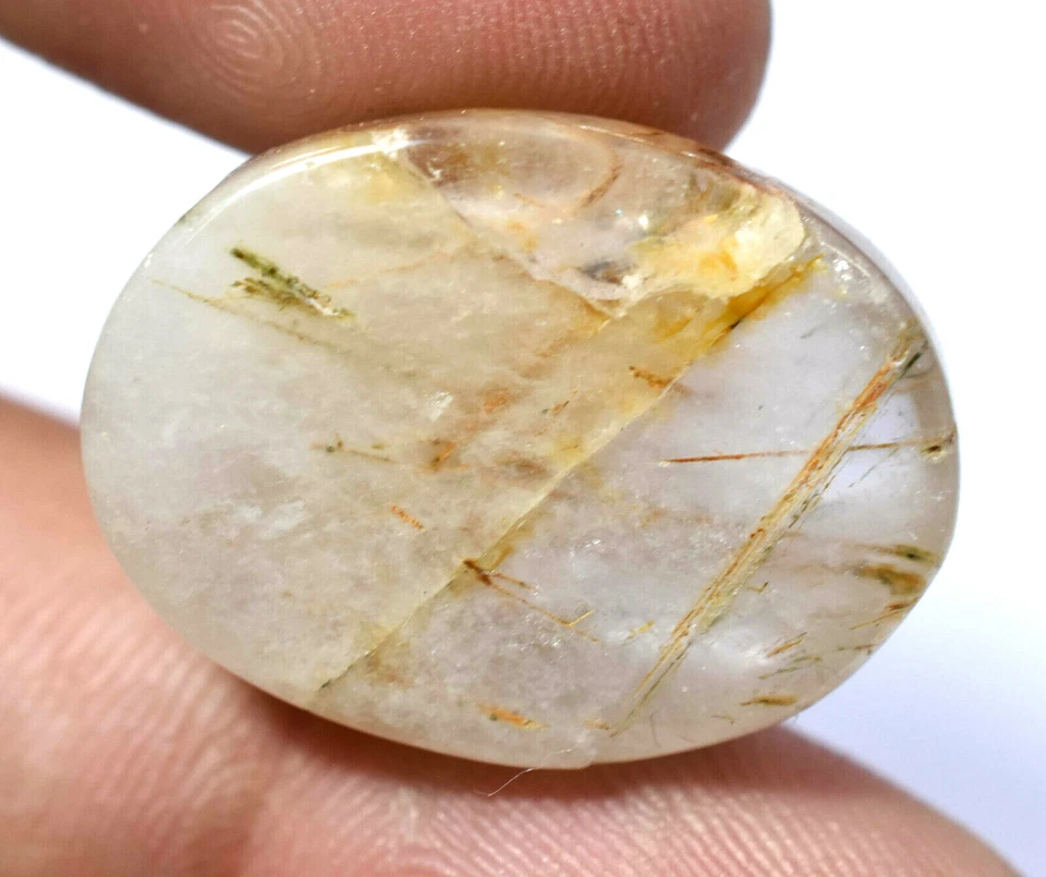 37.55 CT Natural Rutilated Quartz Inside Brown Rutil Cabochon Fine AAA+ Gemstone - Image 3 of 4