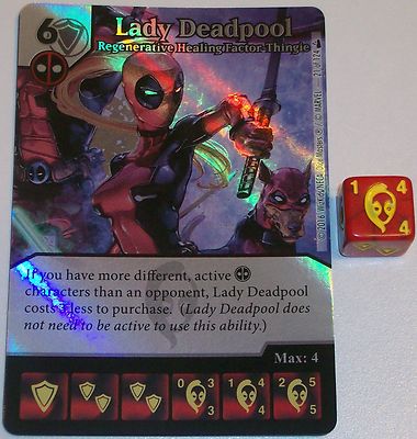 Foil LADY DEADPOOL:REGENERATIVE HEALING FACTOR-THINGIE 21 Dice Masters