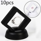 10Pcs New 3D Floating Frame Stand Display Jewelry Medal Case Holder Container
