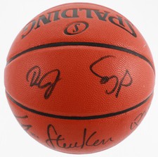 Warriors Game Ball Series Basketball 6 Signatures Kerr Cook Bell Jerebko Collins