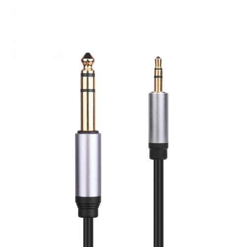 6.35mm Stereo Male 1/4" Jack to 3.5mm Male Headphone Plug TRS Audio Cable Lead - Picture 3 of 3