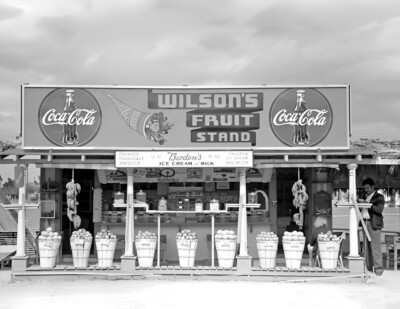 Wilson's Fruit Stand Robstown Texas 1939 POSTER 24 X 18 Inches WALL ART