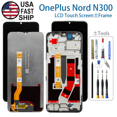 New Digitizer Touch LCD Display Screen ± Frame Assembly For OnePlus Nord N300 5G