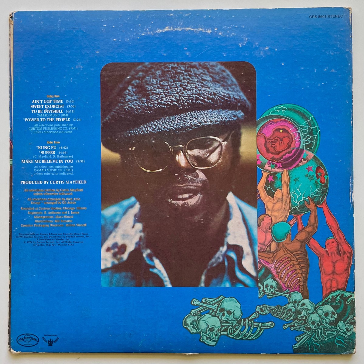 Vtg 1974 CURTIS MAYFIELD Album SWEET EXORCIST Record 1ST PRESSING