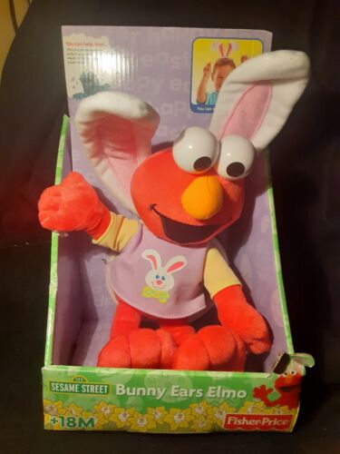 2005 Fisher Price Sesame Street Bunny Ears Elmo New In Box A - Picture 1 of 5