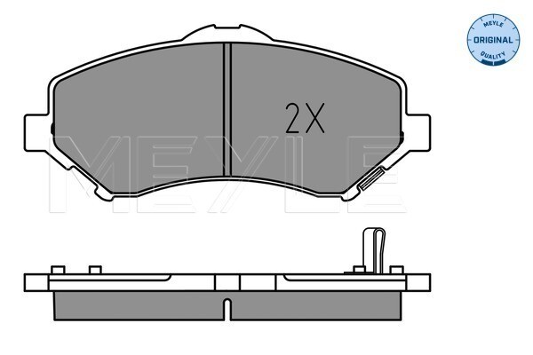 Meyle 025 246 0417 Brake Pad Set, Disc Brake For Chrysler Dodge Fiat Jeep-image