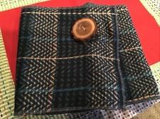 upcycled womens neckwarmer wood button fleece lined