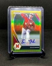 SEAN BURKE 2021 Panini Draft Picks Gold Prizm Auto Prospect RC /10 - PACK FRESH!