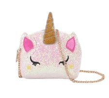 Sparkly Unicorn Kids Chain Shoulder Bag