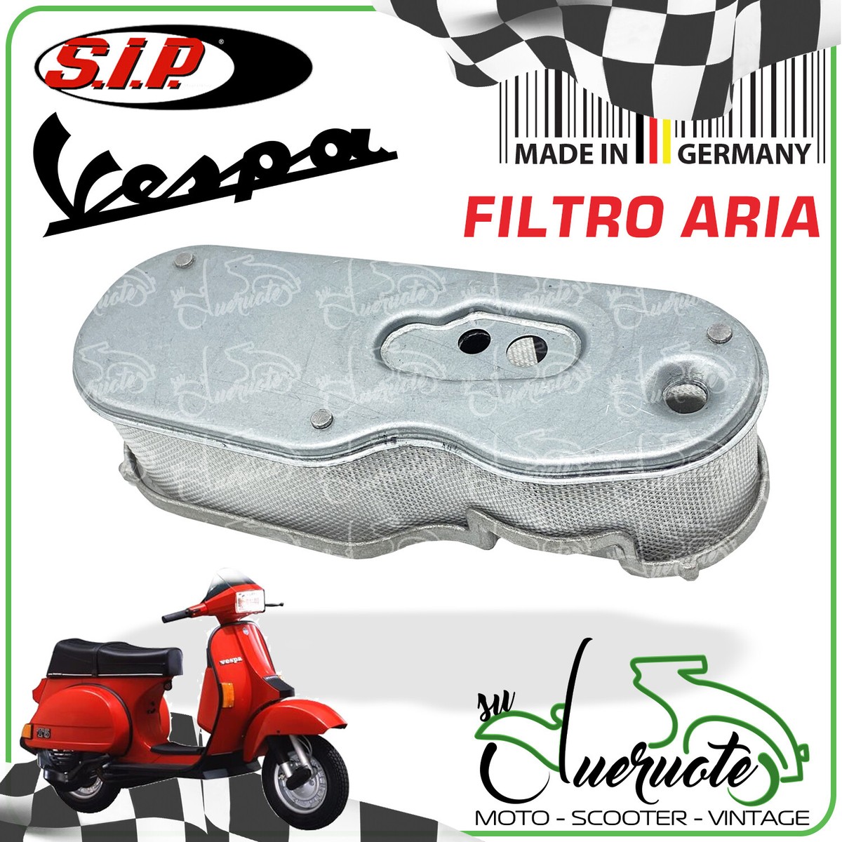 Grille Flèche SIP Pour Vespa PX T5 AVV. EL. 125 - Années 1985 à 1990 - Neuf