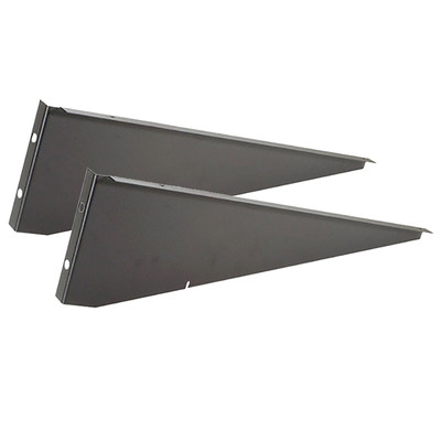 Pair Penn Elcom R1195K Rack Mount Shelf Support Black Powder Coated Steel