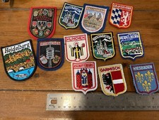ORIGINAL VINTAGE SKI / TRAVEL / GERMANY BACKPACK / JACKET PATCH LOT