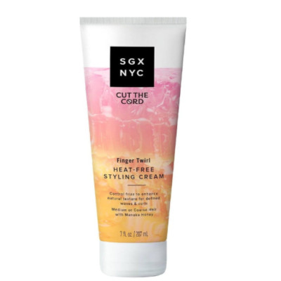 SGX NYC CUT THE CORD Finger Twirl Heat-Free Styling Cream Manuka Honey 7 FL oz