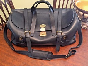 heavy duty leather duffle bag