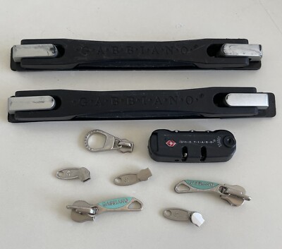 Suitcase Parts Travelling Handle Strap Grip Zipper Pull Logo Gabbiano TSA Lock