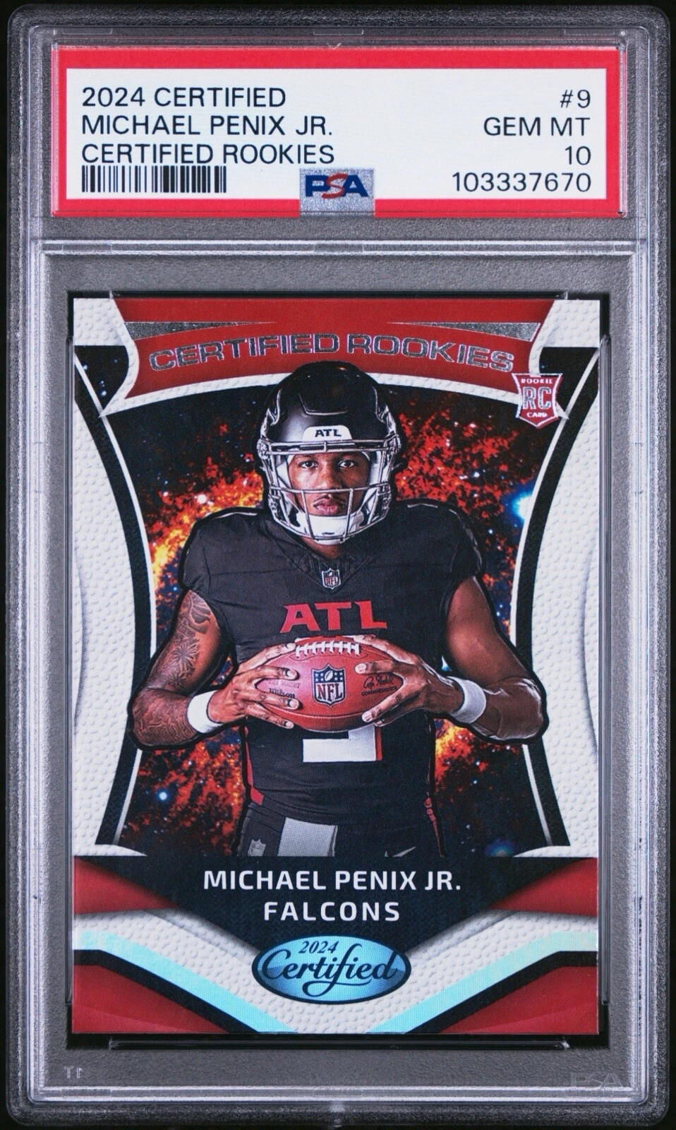 Michael Penix Panini Certified Certified Rookies #9 Base