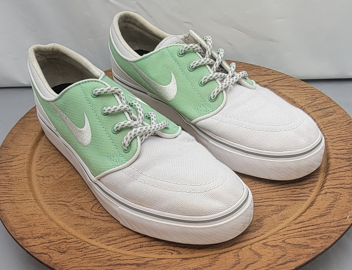 Nike iD Stefan Janoski Zoom Air Skate Shoes Womens White Mint