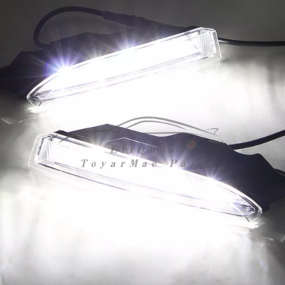 Dreamseek Fog Light DRL For Volkswagen VW Scirocco R 2010 2011 2012 2013 Daytime Running Light Front Bumper Driving Fog Lamp With Streamer Indicator