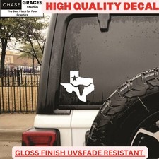 Texas state vinyl decal bumper sticker truck car 5.5" x 5.5"