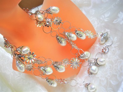 CHAIN MAJORCA/MALLORCA PEARL NECKLACE 12MM WHITE MAJORCA PEARLS RHODIUM FINDINGS