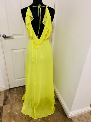 New PRP200 Guess Marciano Chrystelle plunge Maxi yellow Jlo Plunge Dress sz S | eBay New PRP200 Guess Marciano Chrystelle plunge Maxi yellow Jlo Plunge Dress sz S | eBay