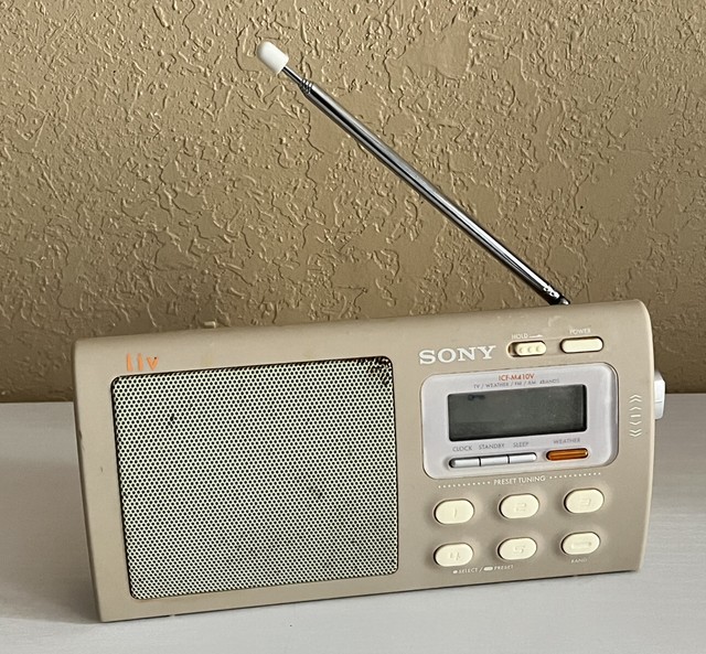Sony Liv Icf-m410v Weather Am FM Portable Clutch Radio for sale online ...