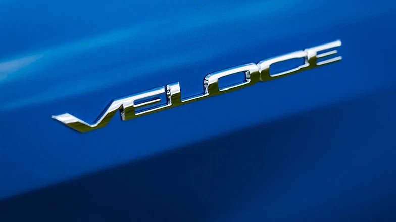 For Alfa Romeo Veloce Emblem Sticker Boot Trunk Rear Badge Silver - Image 2 of 2