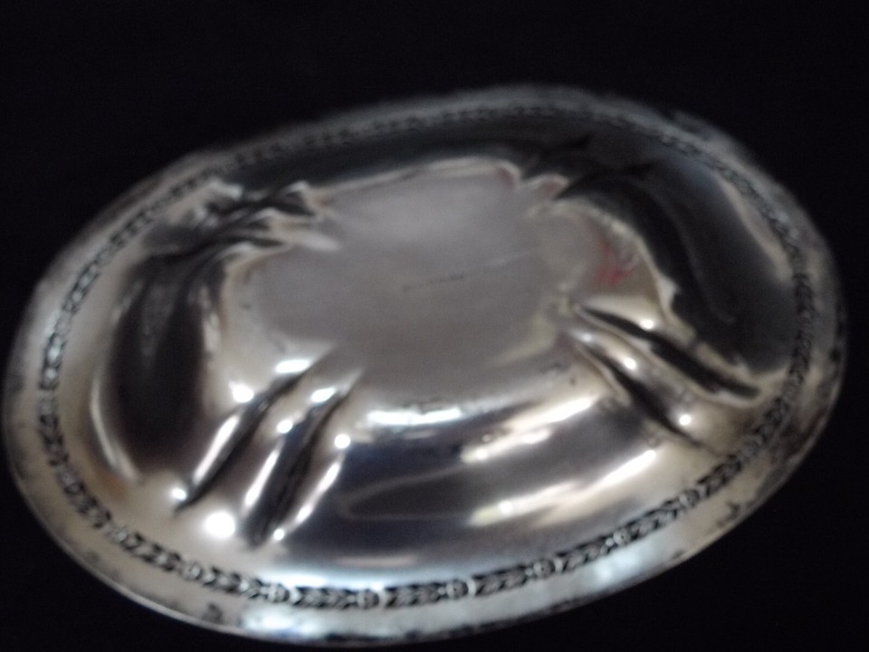 Vintage Jennings J.S Sterling Silver Ring Trinket Candy Dish Tray