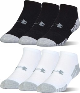 3 Pair Training Crew Socks Mixed Color New Under Armour Boys Youth LG Heatgear
