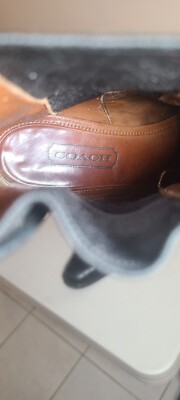 Black Coach Leather Chelsea Boots Men Sz 7.5 Vintage MSRP 