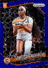 Aneesah Morrow 2025 WNBA Prizm Blue Laser Rookie Card #79 - Sun