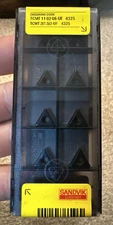 Qty:10 Sandvik TCMT 2(1.5)2-UF 21.52 TCMT110208-UF 4325 CoroTurn Carbide Insert