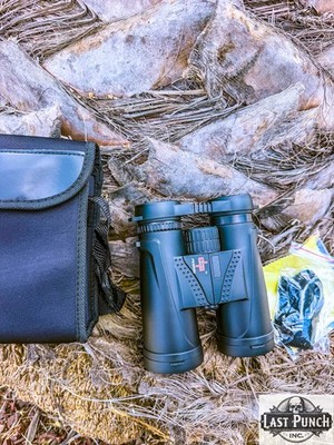 10x42 Black Binoculars High Powered Super Sharp View Waterproof