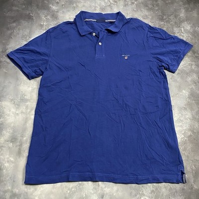 GANT Poloshirt Herren Blau Gr. Xl #I5-33 