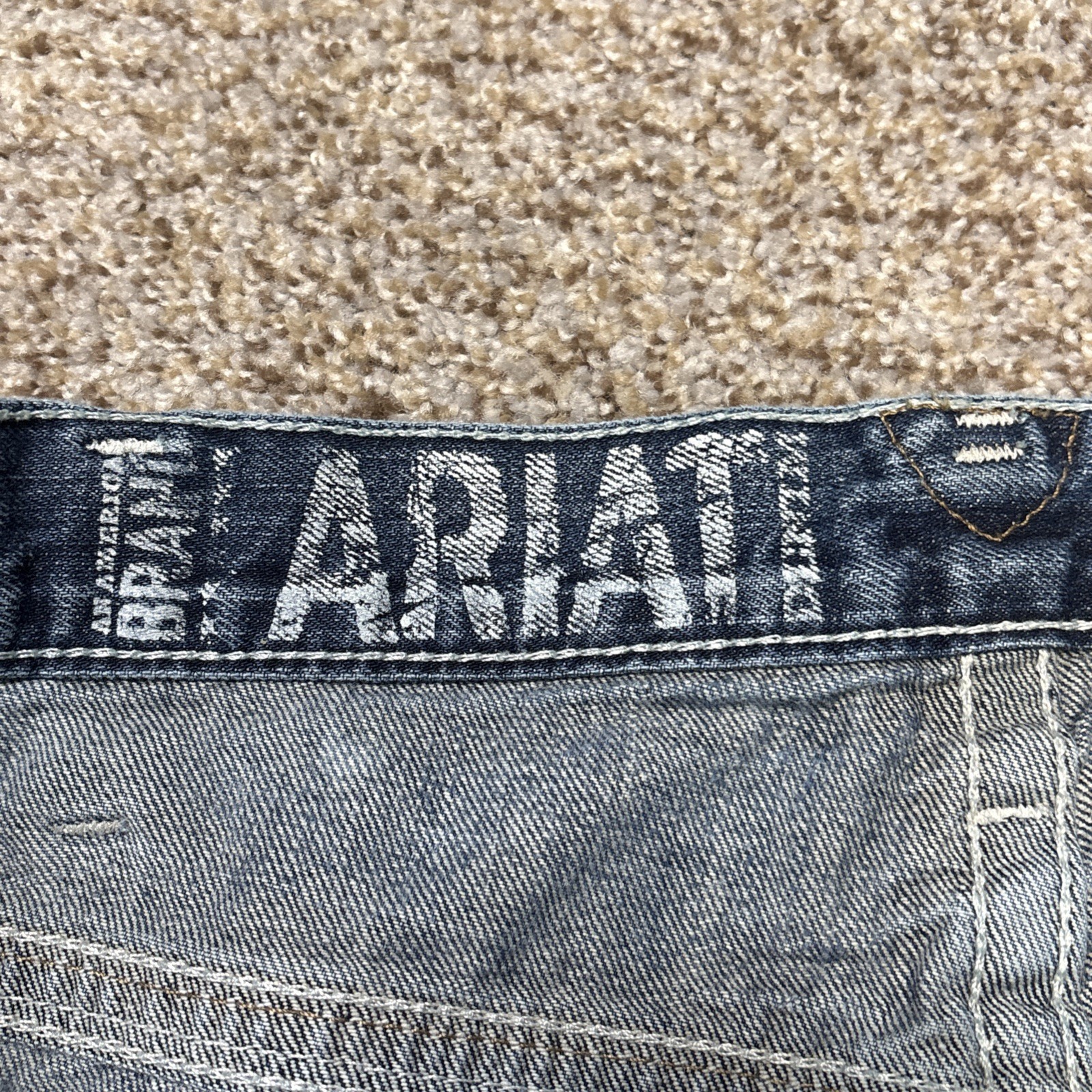 Ariat Jeans Mens 40x32 Blue M4 Low Rise Boot Workwear Denim Fits 40 X 31 - View 5