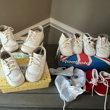 Vintage Stride Rite Children's Shoe Lot Box Charlotte Eastland Mall Receipt  91