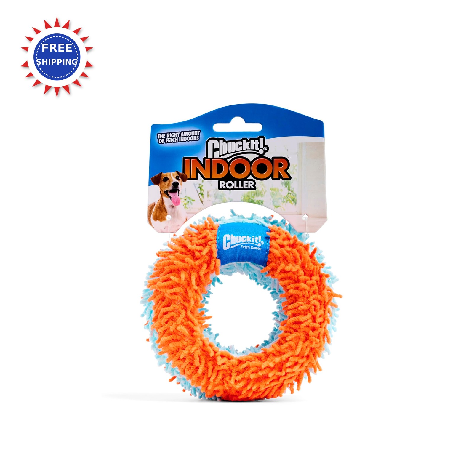 Chuckit Indoor Fetch Roller Toy for Dogs - 4.7 inches 1 Pack