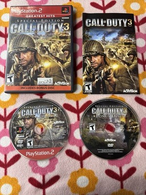 Call of Duty 3: Special ED. Greatest Hits (Sony PlayStation 2, 2007) CIB Tested