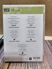 Stampin' Up STACKS OF WISHES Stamp Set FRIENDS BABY WEDDING BIRTHDAY THANK YOU